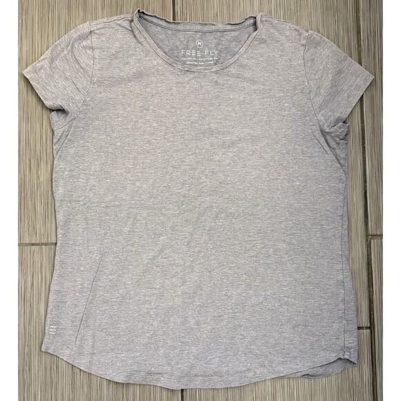 Free Fly Women’s Blue Short Sleeve T-shirt Size Medium Outdoor Activewear - Picture 1 of 5
